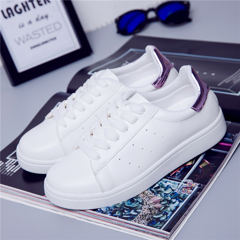 2016夏季韩版女鞋系带小白鞋子运动鞋女休闲鞋平底单鞋透气板鞋潮