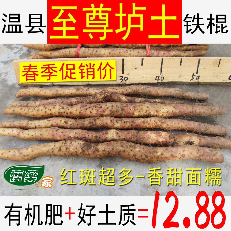 怀药之家精选新鲜河南焦作温县垆土铁棍怀淮山药5斤包邮