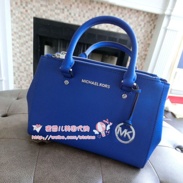 【美国代购】MK/MICHAEL KORS 十字纹牛皮杀手包大号中号小号