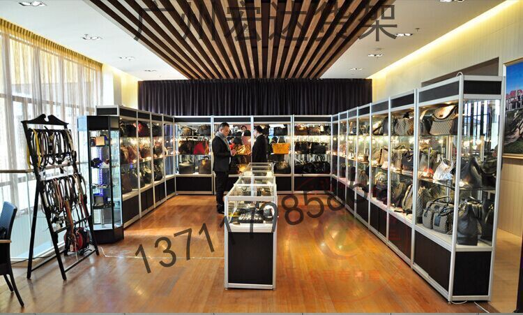 广州精品货架展示柜玻璃展柜展示架商场展柜