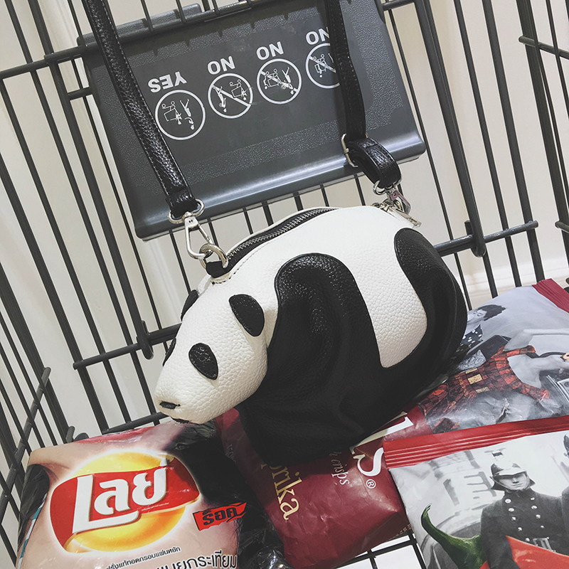 明星宋茜同款熊猫包包2016新款韩版时尚个性