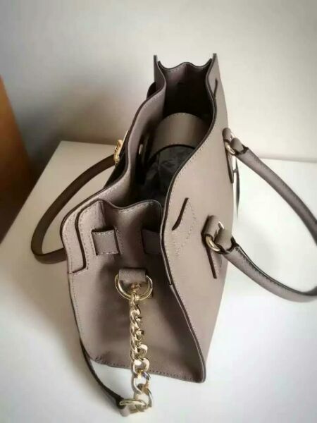 美国直邮正品代购 MK十字纹真皮中号锁头包女包 可手提单肩