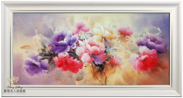 印象静物14286现代富贵夫人牡丹装饰画油画