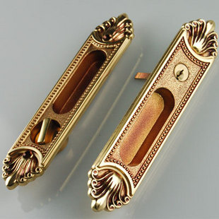 德国KLC新款移门锁全铜卫生间厨房移门锁推拉门锁暗门锁 纯铜锁芯