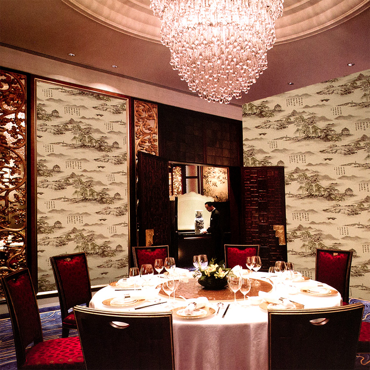 天涯墙纸壁纸 风华绝代 中式古典 诗词字画山水水墨 书房茶楼背景