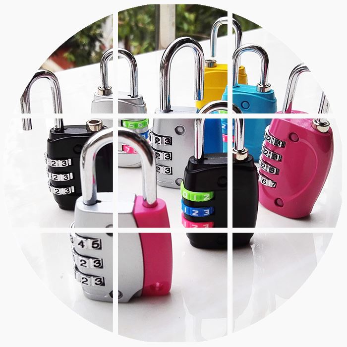 旅行出差必备儿童密码锁箱包锁健身房行李箱迷你小型挂锁非海关锁