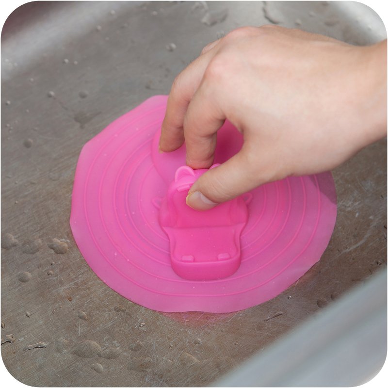 可爱卡通造型硅胶地漏盖厨房浴室防臭味下水道盖子浴缸排水口盖