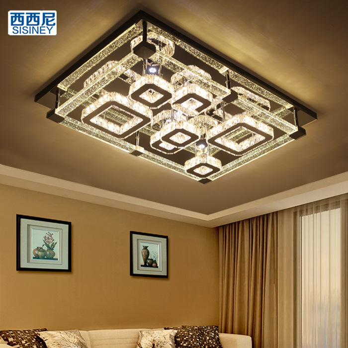 气泡柱水晶灯LED客厅灯简约现代奢华大气长方形吸顶灯jrs视频直播_JRS体育直播_jrs直播是什么意思卧室灯