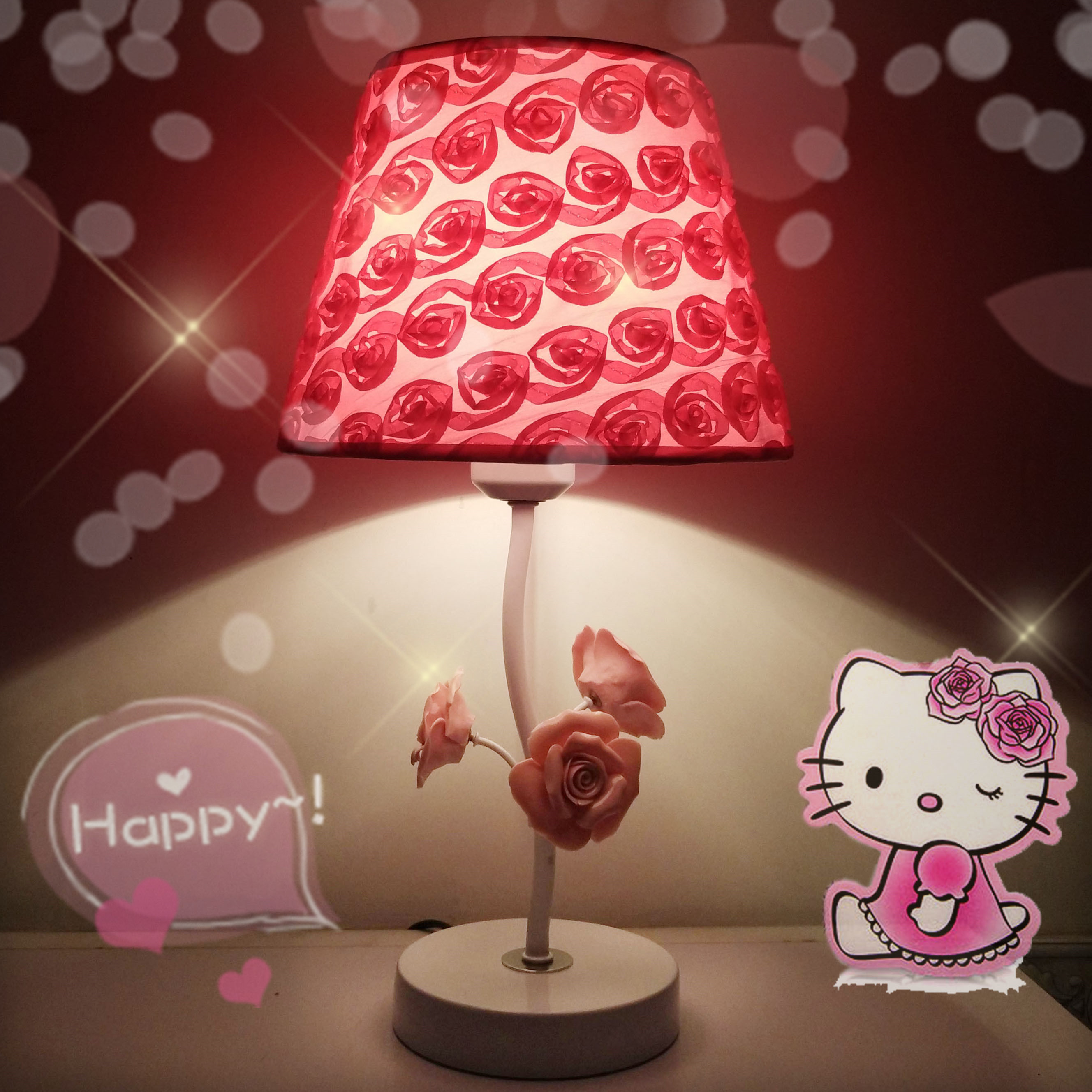 jrs视频直播_JRS体育直播_jrs直播是什么意思特色田园布艺花草玫瑰陶瓷台灯生日结婚庆礼品铁艺红玫粉白