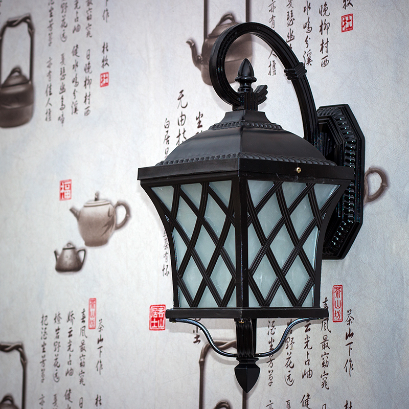 室外壁灯花园别墅灯欧式复古防雨壁灯渔网壁灯庭院灯防水景观灯具
