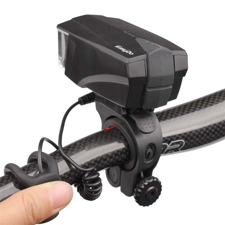 山地自行车充电前灯电喇叭带灯车铃德标车灯山地车骑行装备