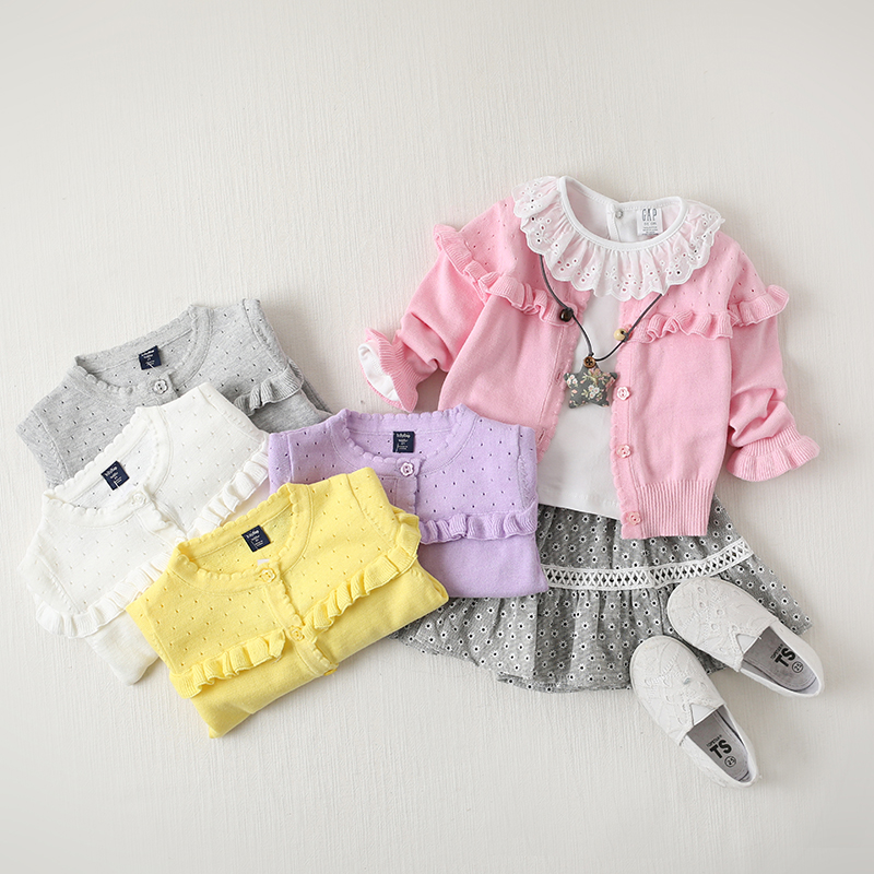 0-1-2-3周岁女宝宝针织衫毛衣开衫 小女童毛线上衣婴儿外套春秋款