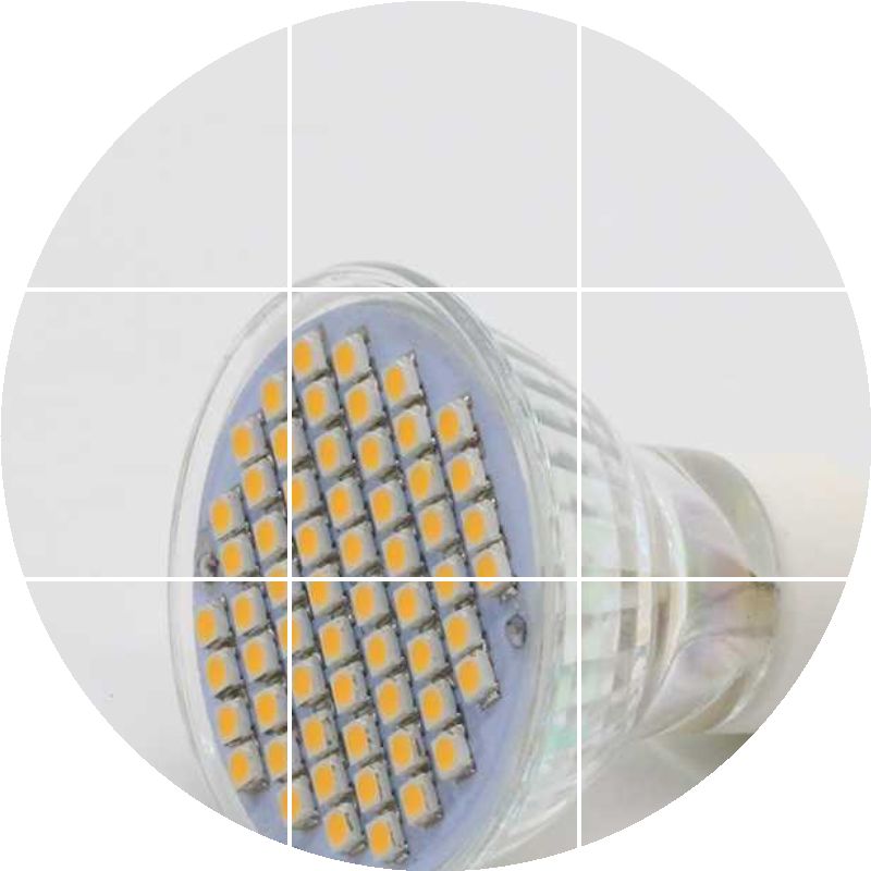 60灯珠gu10射灯 LED贴片式补光灯 卡口灯泡 淘宝小商品摄影补光灯