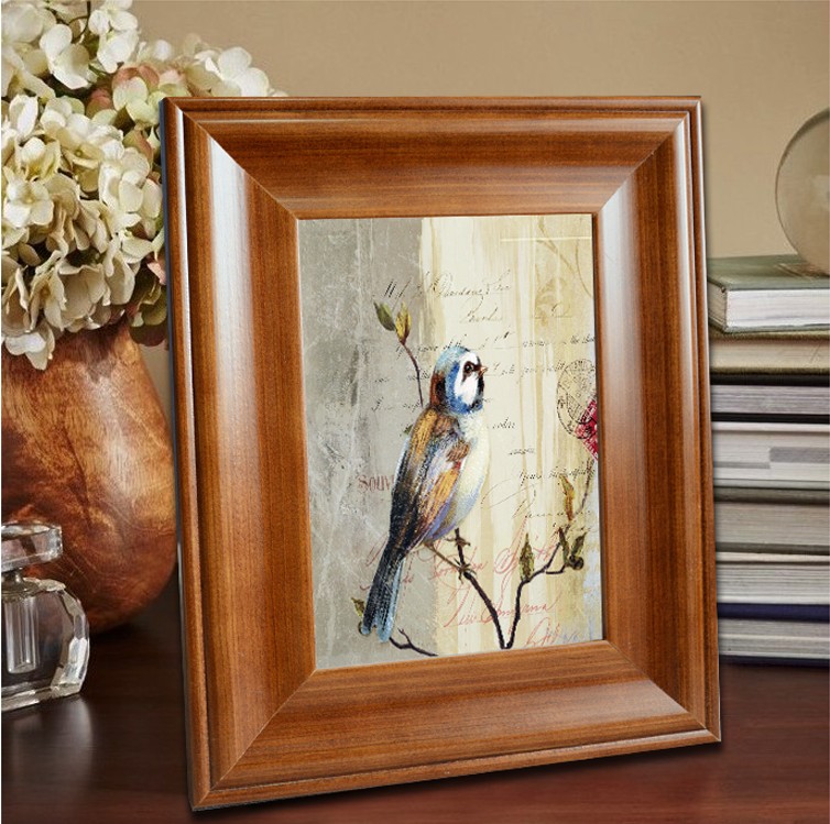 高档实木相框摆台6 7 8 10 12寸 钢琴烤漆木质相框画框相架框摆台