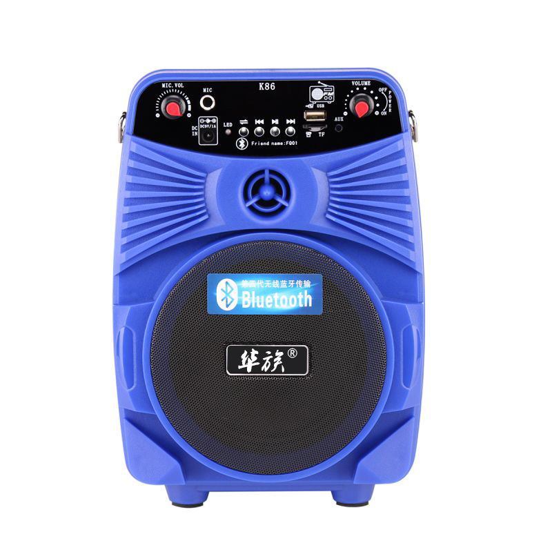 韩国广场舞音响 蓝牙户外便携式拉杆音箱带 无线麦克风话筒