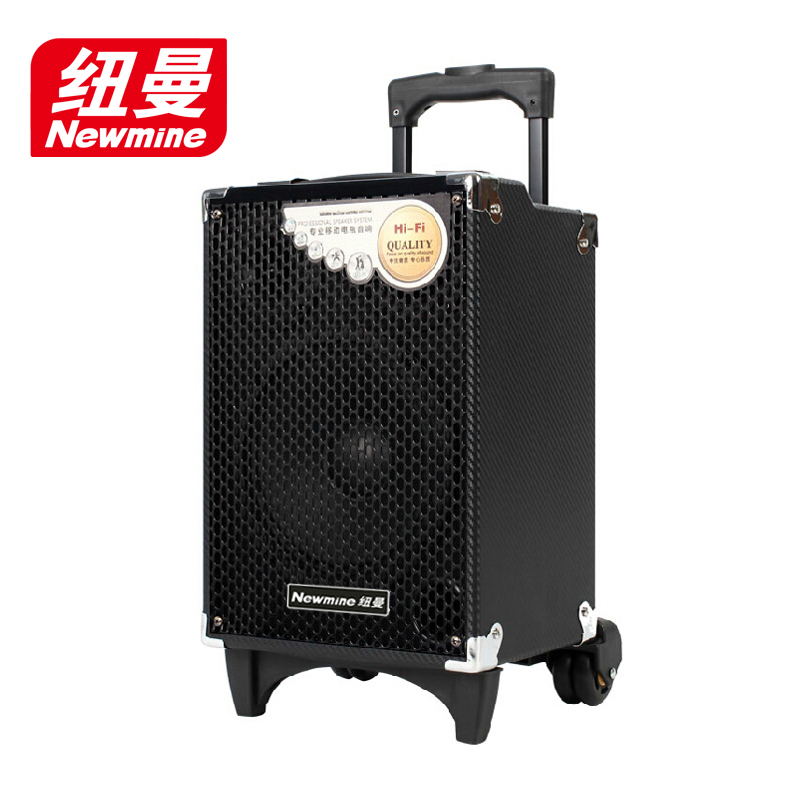 纽曼898A 8寸户外拉杆音箱 带无线麦克风广场舞音响 便携式扩音器