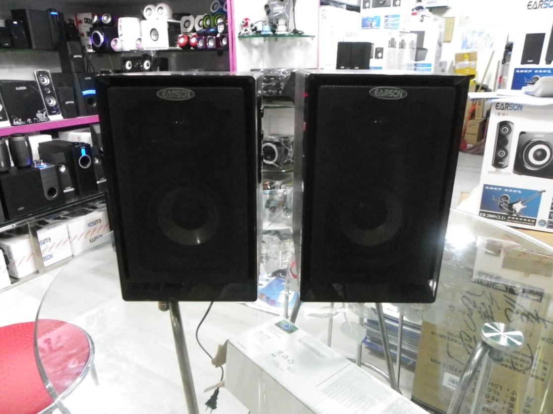 耳神ER2551木质2.0音箱笔记本电脑台式机书架音响多媒体有源音箱