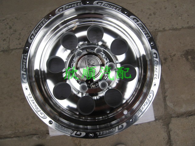切诺基改装件 吉普 北汽骑士 2500改装铁钢圈 轮毂十六寸-19