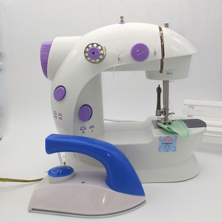家毅电动202家用缝纫机迷你小型手动吃厚带脚踏板车衣机裁缝机