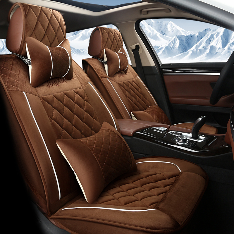 冬季毛绒汽车坐垫长城哈弗H1H2哈佛H5H6羽绒保暖棉垫全包座垫座套