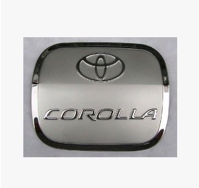 07-13款一汽丰田卡罗拉改装14款装饰不锈钢汽车油箱盖贴用品配件