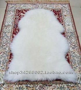 包邮 新疆整张纯羊毛羊皮毯 皮毛一体飘窗垫 沙发坐垫椅垫床边毯