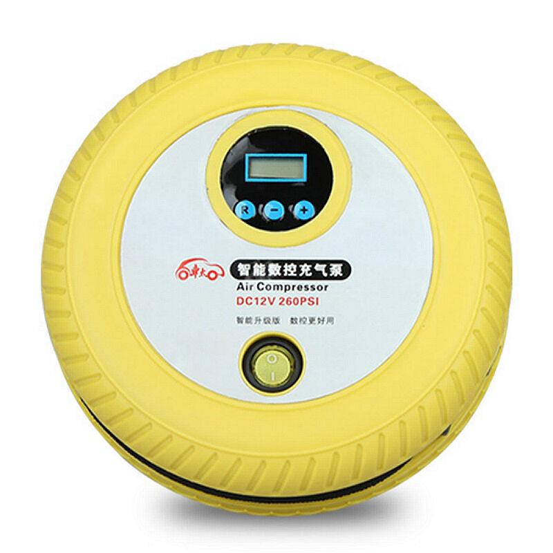 车太太 便携式汽车充气泵 智能数控预设胎压车载充气泵 12V电动轮