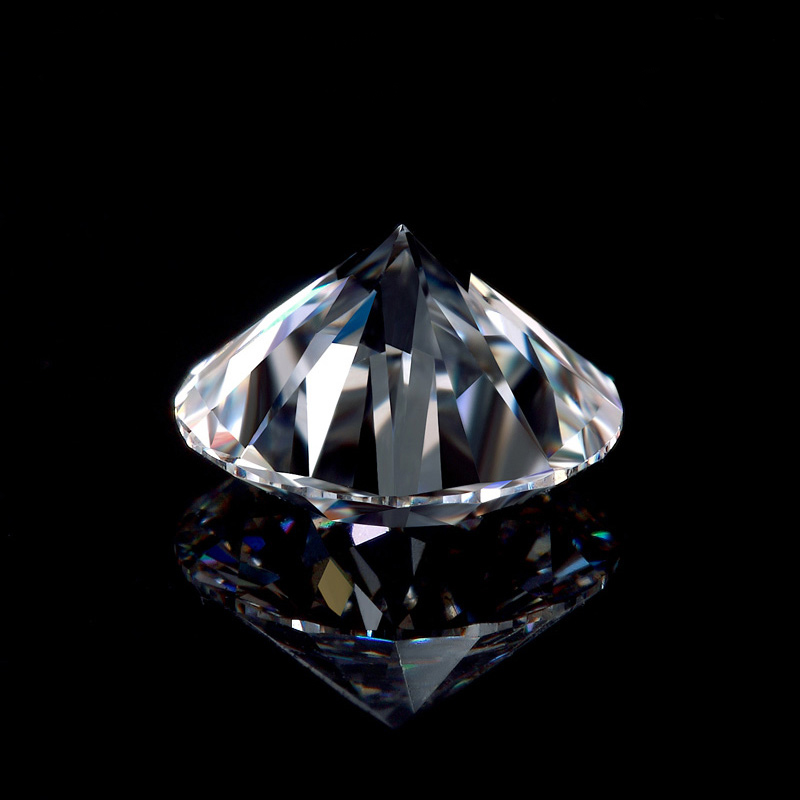 D色莫桑石50分12克拉裸石 订做18k白金彩金铂金戒指女款结婚钻戒