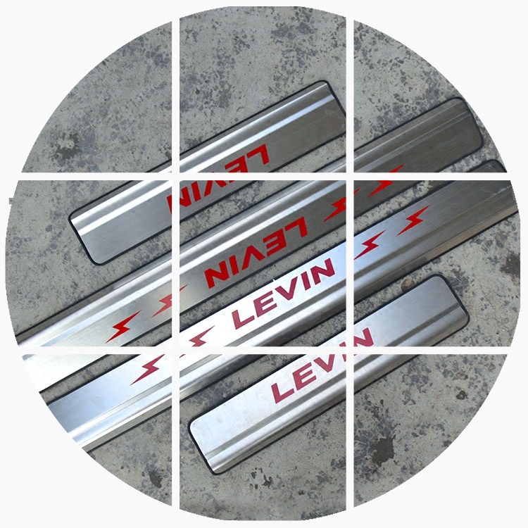 2014-16款广汽丰田雷凌专用改装饰迎宾踏板不锈钢汽车配件门槛条