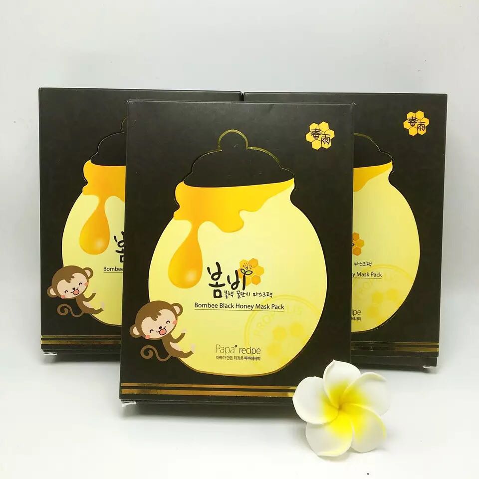 韩国Papa recipe 春雨黑卢卡蜂蜜面膜 蜂胶面膜 保湿保水孕妇面膜