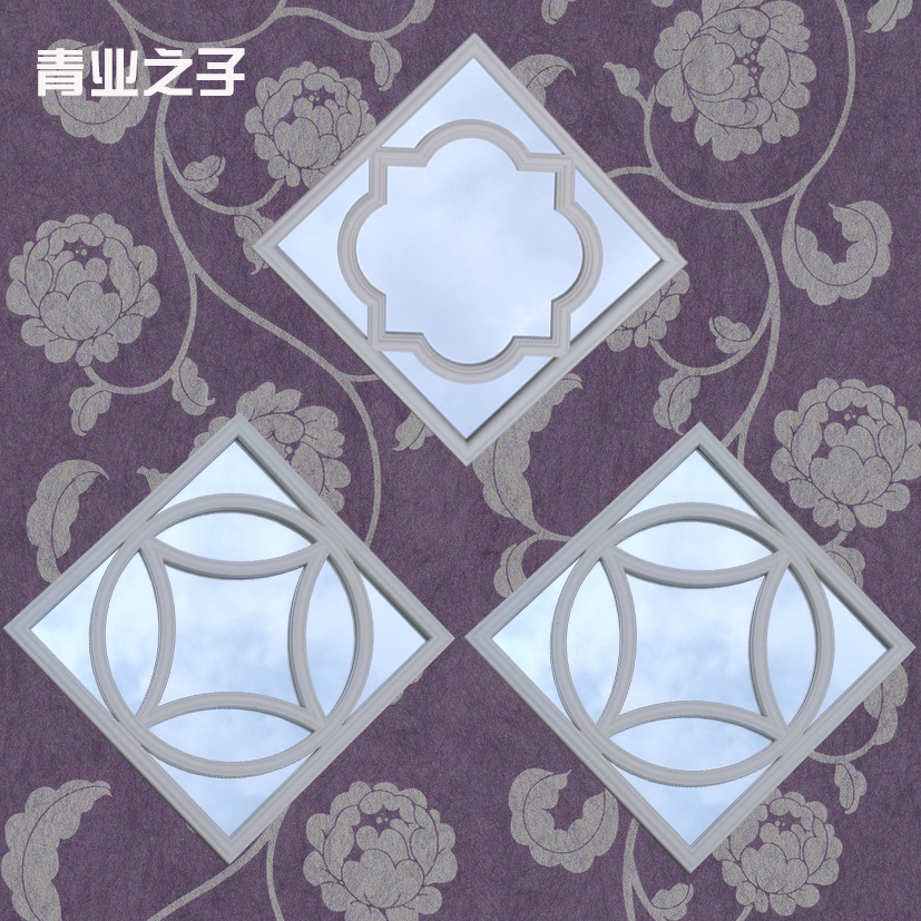 特价方形镜子组合挂墙 欧式壁挂镜子化妆镜浴室镜客厅镜装饰镜