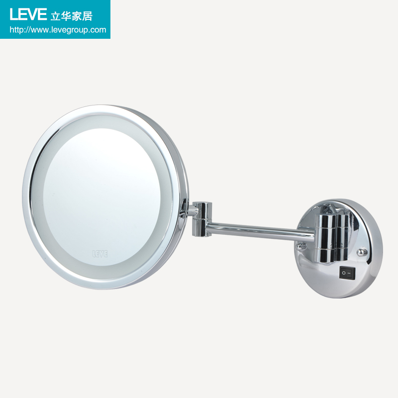 LED化妆镜酒店浴室镜LEVE挂墙式镜灯可折叠灯镜欧式镜子