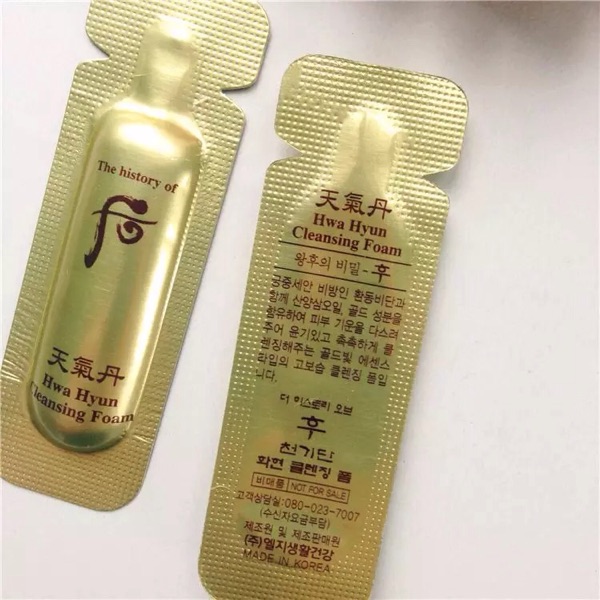 韩国WHOO后 天气丹洗面奶/华泫泡沫洁面乳小样 保湿不紧绷