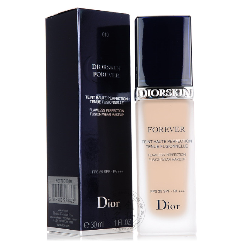 Dior迪奥粉底液forever凝脂恒久钻肌长效保湿遮瑕防晒湿粉30ml010