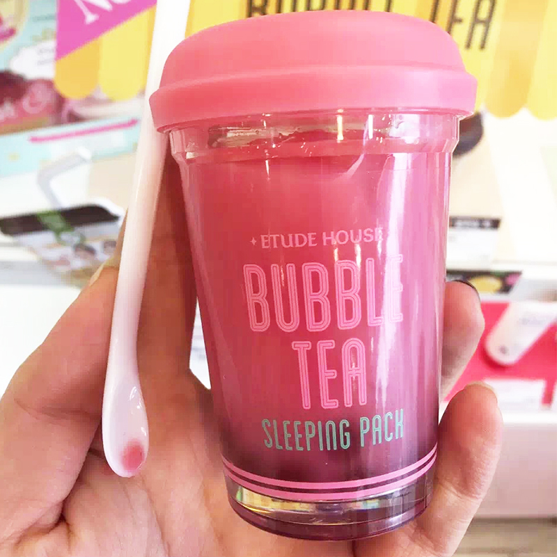 包邮韩国代购2016新款爱丽小屋珍珠奶茶睡眠免洗面膜保湿补水紧致