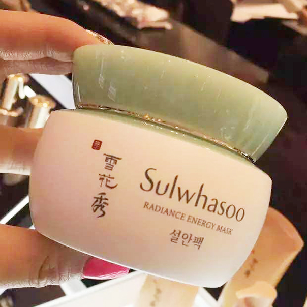 韩国雪花秀4月新品雪玉莹润 免洗睡眠面膜配含玉刮痧按摩棒80ml