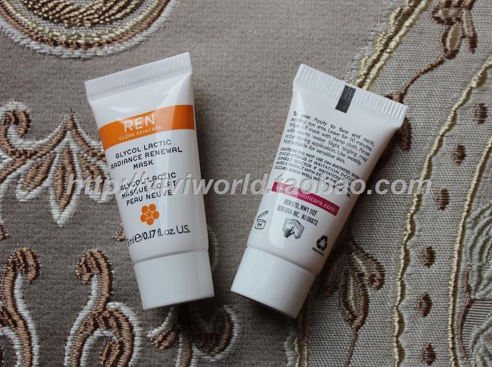 美国直邮国内现货 REN Glycol Lactic 新版果酸更新焕肤面膜5ml