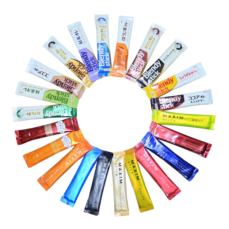 包邮 日本进口AGF Blendy Maxim系列三合一速溶咖啡拿铁 19款组合