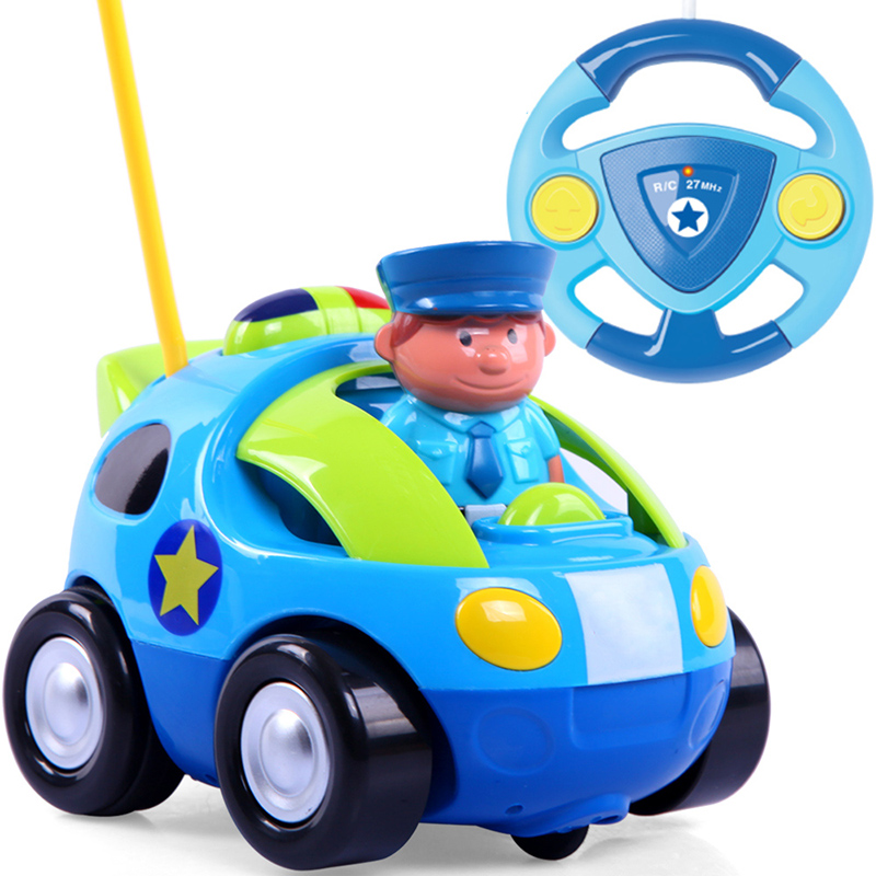 贝恩施儿童电动遥控车玩具车耐摔宝宝小汽车卡通可爱多啦a梦遥控