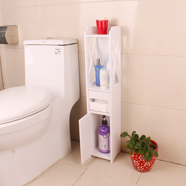 jrs视频直播_JRS体育直播_jrs直播是什么意思浴室边柜卫生间收纳架防水置物架马桶侧边落地储物柜抽纸盒