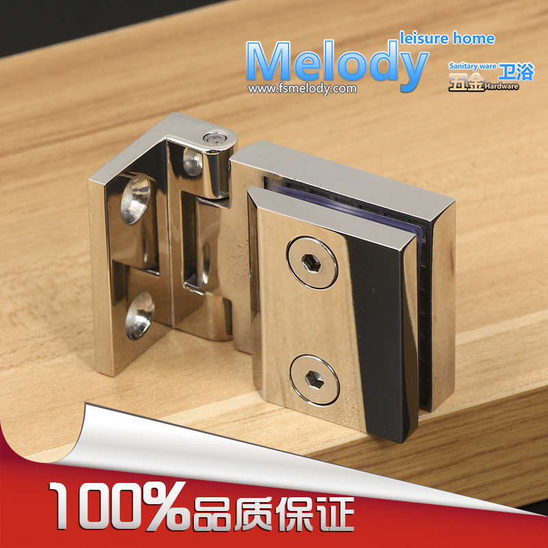 GH001S 高档酒柜展示柜玻璃门开孔单边合页 304不锈钢精铸铰链