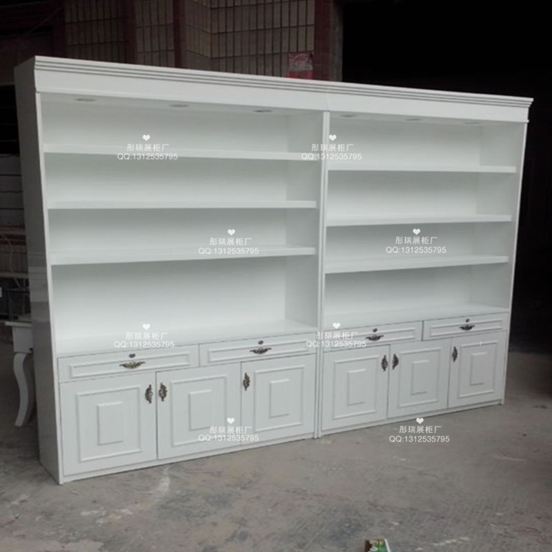 热卖化妆品护肤品展示柜饰品展柜美容院产品货柜高档箱包货架烤漆