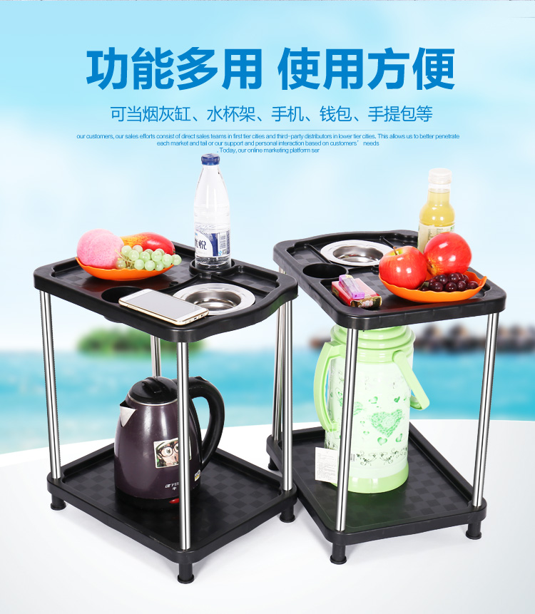 麻将桌茶几全自动麻将机茶几高档塑料茶几烟灰缸棋牌室茶水凳配件