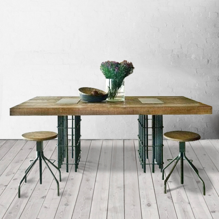 美式复古做旧茶桌椅组合个性茶几实木jrs视频直播_JRS体育直播_jrs直播是什么意思办公桌简约餐桌原木书桌