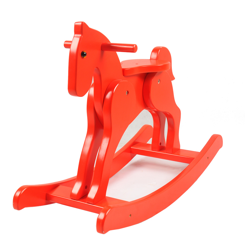 哈喜屋正品骑士全实木儿童木马摇摇马宝宝婴幼儿摇椅玩具