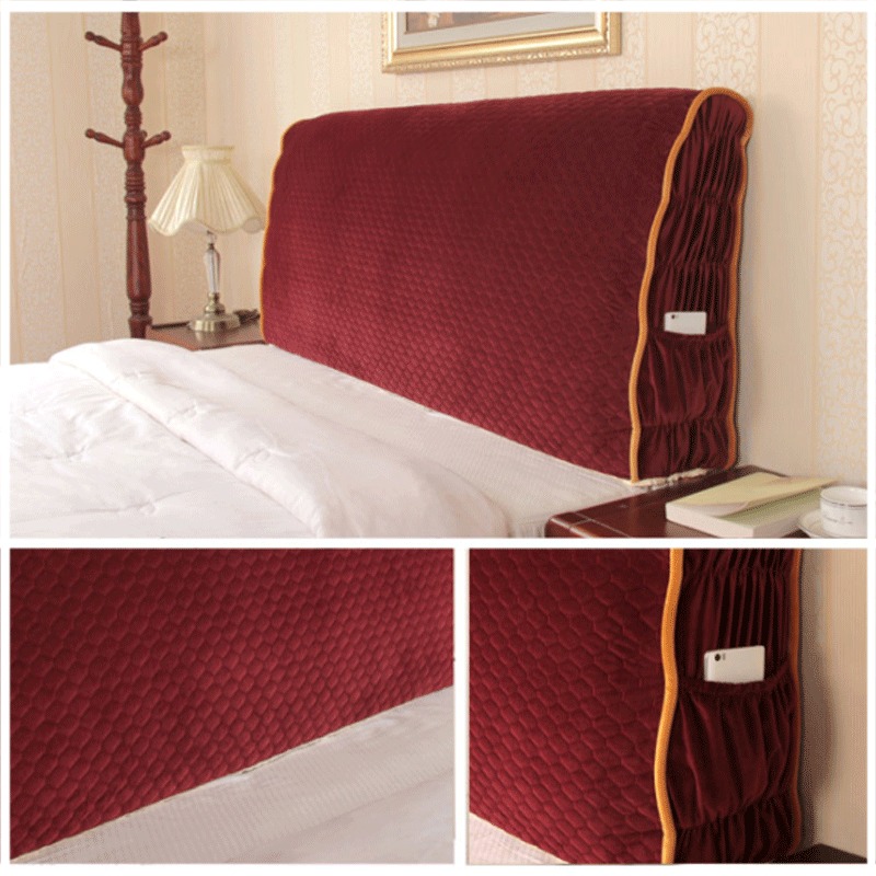 全包床头罩夹棉床头套子皮床软床防尘保护罩可拆洗实木靠背套加厚