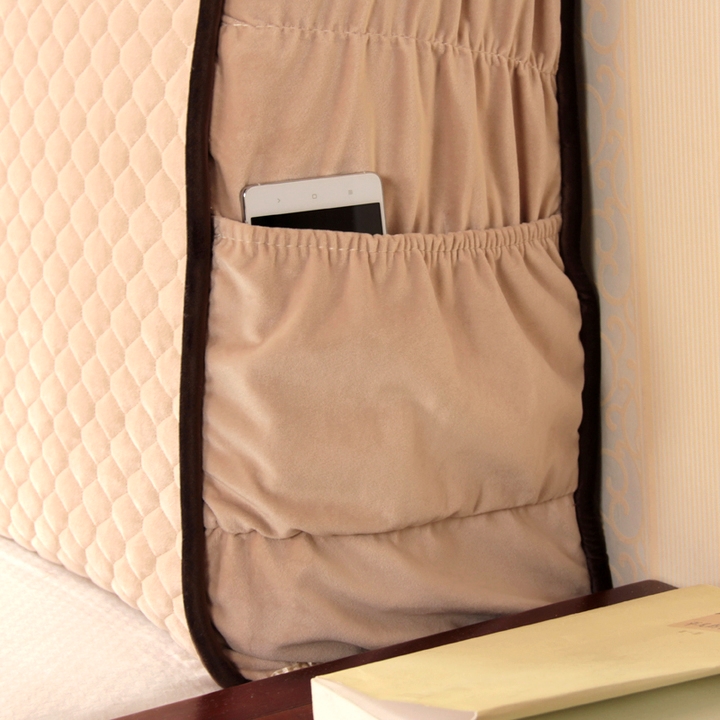 包邮布艺床头罩 夹棉床头套子皮床软床防尘罩加厚实木床屏靠背套