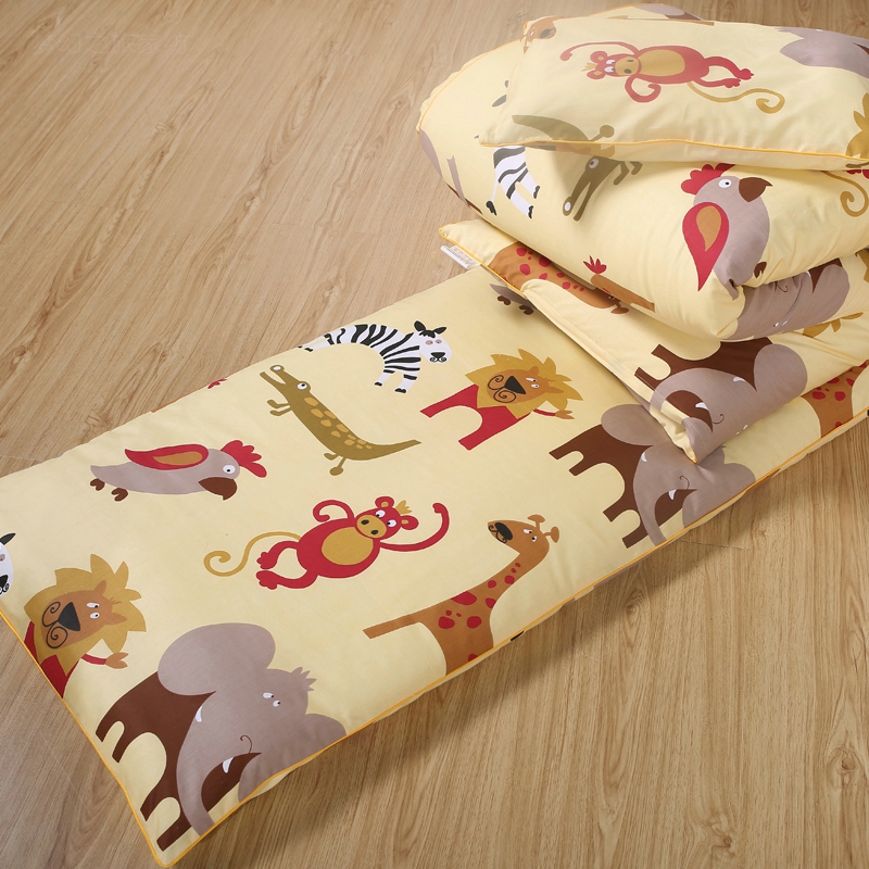 包邮全纯棉宝宝床单被套幼儿园学前班儿童卡通1.0三件套床垫套
