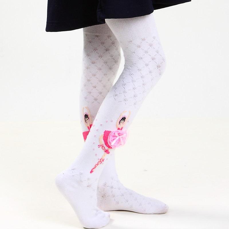春秋儿童连裤袜芭蕾舞蹈公主袜子女童打底袜网格镂空专业练功包邮