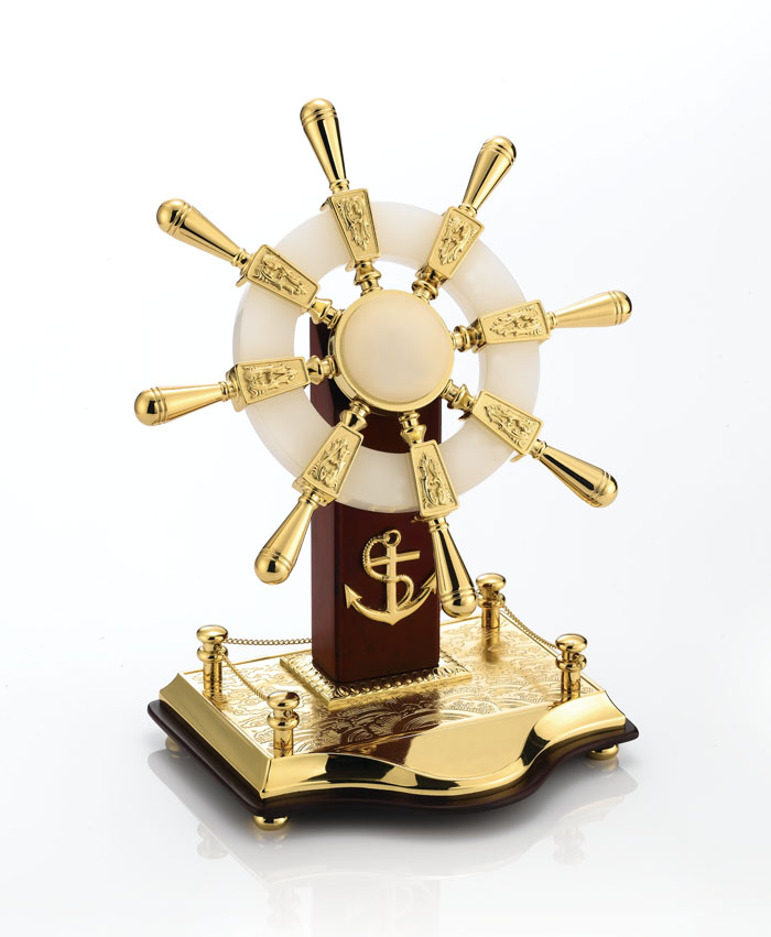 简约现代家居装饰品摆件书房书桌办公室招财jrs视频直播_JRS体育直播_jrs直播是什么意思办公桌玉船舵摆件